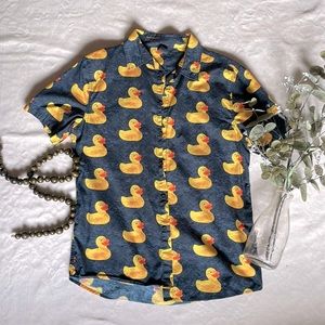 Quirky duck button up!